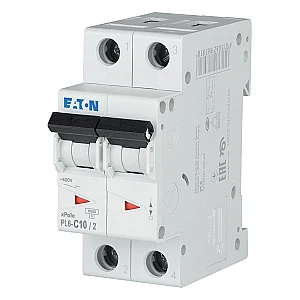 286565 - Pl6-c10/2 - Miniature Circuit Breaker (mcb), 10 A, 2p, Characteristic: C - Eaton