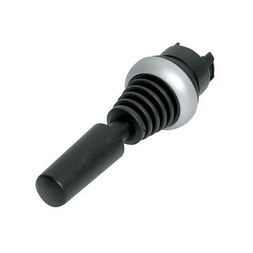 289195 - Joystick, with one operating point per operating direction, With plastic shaft, 2 positions, Bezel: titanium, momentary, Horizontal - 1