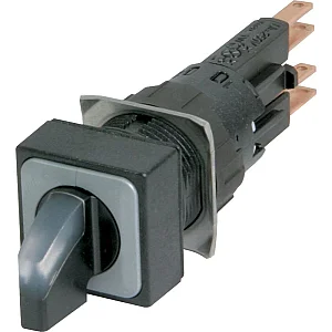 39335 - Q18lwk1r-ws/wb - Illuminated Selector Switch Actuator, Maintained, 45e, 18 E 18 Mm, 2 Positions, With Thumb-grip, White, With Vs Anti-rotation Tab, With Filament Bulb, 24 V - Eaton
