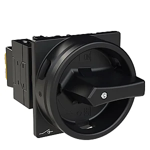 41246 - T0-2-1/ea/svb-sw - Main Switch, T0, 20 A, Flush Mounting, 2 Contact Unit(s), 3 Pole, Stop Function, With Black Rotary Handle And Locking Ring, Lockable In The 0 (off) Position - Eaton