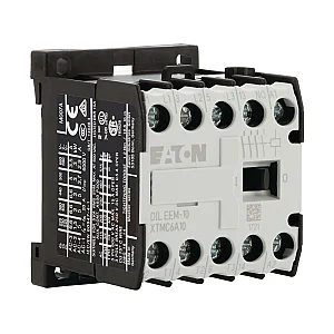 51596 - Dileem-10(24v50/60hz) - Contactor, 24 V 50/60 Hz, 3 Pole, 380 V 400 V, 3 Kw, Contacts N/o = Normally Open= 1 N/o, Screw Terminals, Ac Operation - Eaton