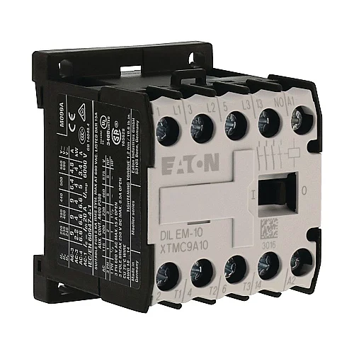 51786 - Dilem-10(230v50hz,240v60hz) - Contactor, 230 V 50 Hz, 240 V 60 Hz, 3 Pole, 380 V 400 V, 4 Kw, Contacts N/o = Normally Open= 1 N/o, Screw Terminals, Ac Operation - 1