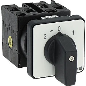 57841 - T0-3-15393/e - Universal Control Switches, T0, 20 A, Flush Mounting, 3 Contact Unit(s), Contacts: 6, 45 E, Momentary/maintained, With 0 (off) Position, With Spring-return To 0, 2>0-1, Design Number 15393 - Eaton