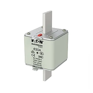 630NHG3B - Fuse-link, LV, 630 A, AC 500 V, NH3, gL/gG, IEC, dual indicator, live gripping lugs - Eaton
