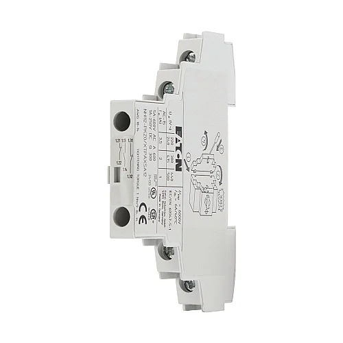 72895 - Nhi12-pkz0 - Standard Auxiliary Contact Nhi, 1 N/o, 2 N/c, Side Mounting, Screw Connection - 1