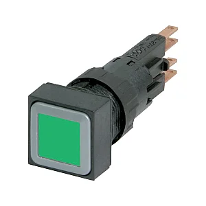 88509 - Q18lt-gn/wb - Illuminated Pushbutton Actuator, Green, Momentary, +filament Lamp 24v - Eaton