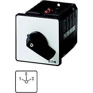 96466 - T5-3-8212/e - Changeoverswitches, T5, 100 A, Flush Mounting, 3 Contact Unit(s), Contacts: 6, 60 E, Maintained, With 0 (off) Position, 1-0-2, Design Number 8212 - Eaton