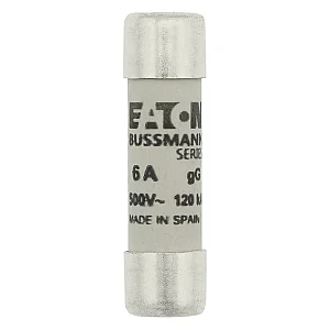 C10G6 - Fuse-link, LV, 6 A, AC 500 V, 10 x 38 mm, gL/gG, IEC - Eaton