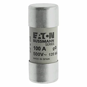 C22G100 - Fuse-link, LV, 100 A, AC 500 V, 22 x 58 mm, gL/gG, IEC - Eaton
