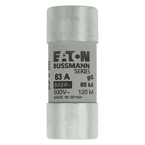 C22G63 - Fuse-link, LV, 63 A, AC 690 V, 22 x 58 mm, gL/gG, IEC - 1