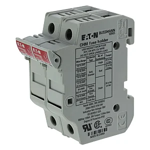 CHM2DU - Fuse-holder, LV, 32 A, AC 690 V, 10 x 38 mm, 2P, UL, IEC, DIN rail mount - Eaton