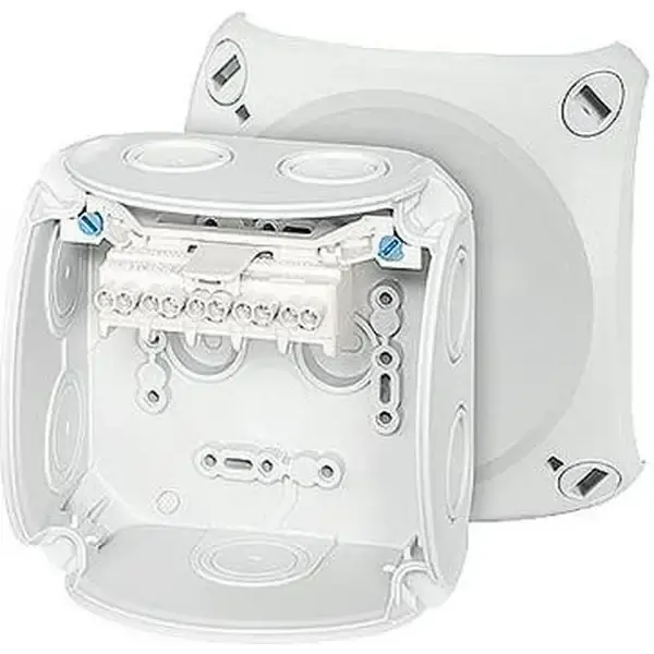 Hensel - Junction box DK 0402 G 104x104x70mm IP66 grey with 5x2.5mm² terminal - 1