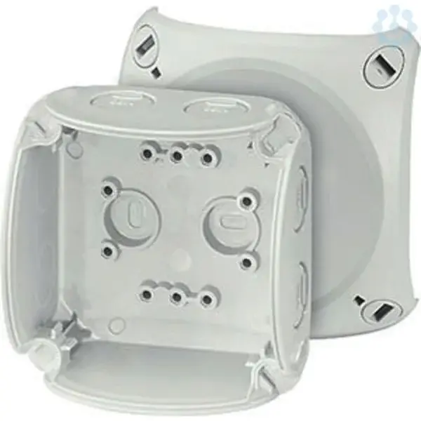 Hensel - KF 0200 G IP66/67 93x93x62mm Junction box, grey - 1