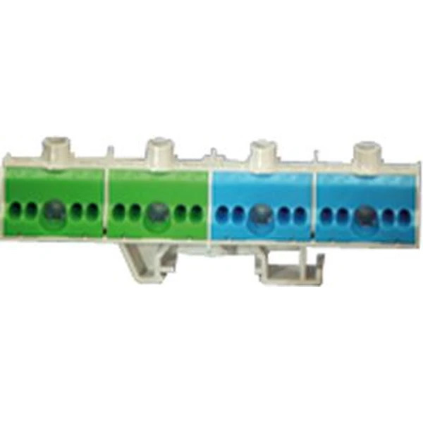 Hensel - FIXCONNECT PE and N terminal per PE/N 2 x 25 mm², 8 x 4 mm², Cu for assembly on DIN rail. - Hensel