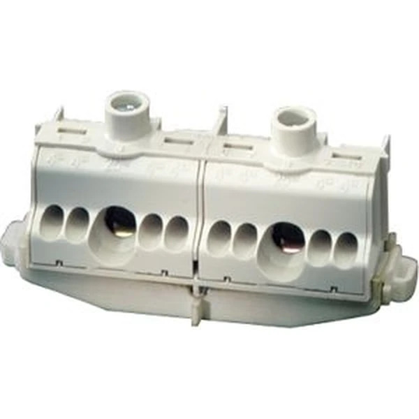 Hensel - FIXCONNECT terminal 2 x 25 mm², 8 x 4 mm², Cu for mounting on DIN rail. - Hensel