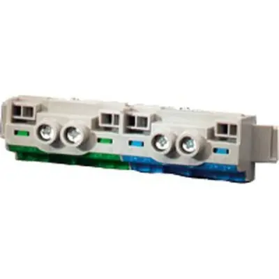 Kv-pe And N Terminals For Small-type Distribution Boards With 6 Modules. Fixconnect Plug-in Terminal Technology. - Hensel