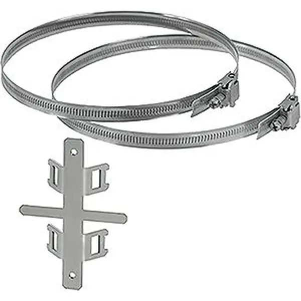 Hensel - Mounting kit for pipe and pole mounting of small-type distribution boards. Suitable for pipe/pole-diameters of 60 - 150 mm. - Hensel