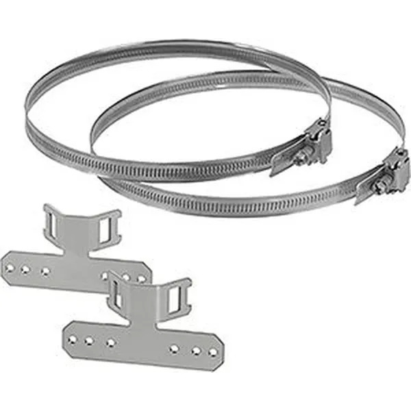 Hensel - Mounting kit for pipe and pole mounting of cable junction boxes. Suitable for pipe/pole-diameters of 60 - 150 mm. Fits ENYCASE DK, KF and WP for nominal cross sections 10 mm² and 16 mm². - Hensel