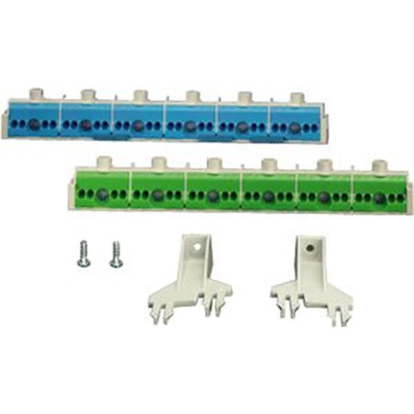 Hensel - PE and N terminal per PE/N 6 x 25 mm², 24 x 4 mm² for ENYSTAR enclosure. FIXCONNECT plug-in terminal technology for copper conductors. N separable, up to 4 different potentials. - Hensel