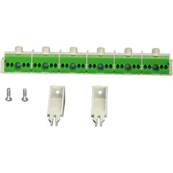 Hensel - PE terminal 6 x 25 mm², 24 x 4 mm² for ENYSTAR enclosure. FIXCONNECT plug-in terminal technology for copper conductors. - Hensel