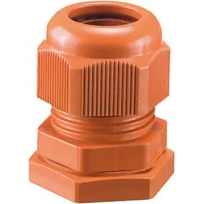 Cable Glands, Orange, Ral 2003 For Knockouts M 40. Sealing Range Ø 19-28 Mm. - Hensel