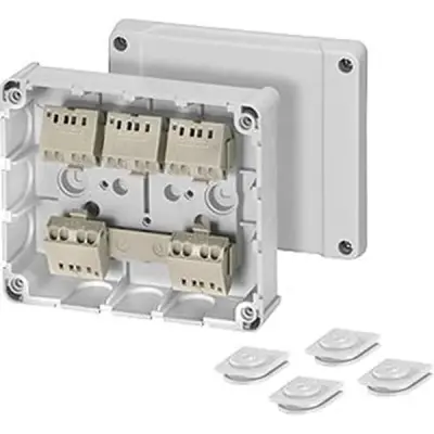 Cable Junction Box 1.5-2.5 Sqmm 3-phase, 5-pole Plug-in Terminal - Hensel