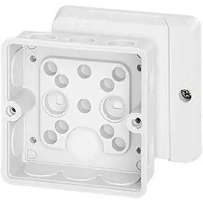 Junction Box De 9321 88x88x50mm Ip55 White Without Terminals - Hensel