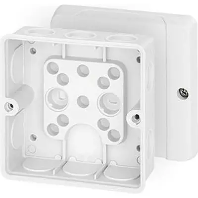 Junction Box De 9341 98x98x55mm Ip55 White Without Terminals - Hensel
