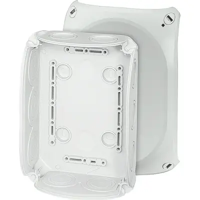 Junction Box Dk 1000 Gz 180x130x77mm Ip66 Grey Without Terminals - Hensel