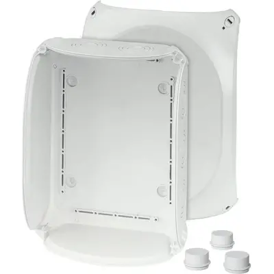Junction Box Dk 3500 G 295x225x122mm Without Terminals, Grey Ip66 - Hensel