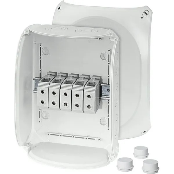Hensel - Junction box DK 3535 G with 5 pole terminals 35 mm2, grey IP66 - Hensel