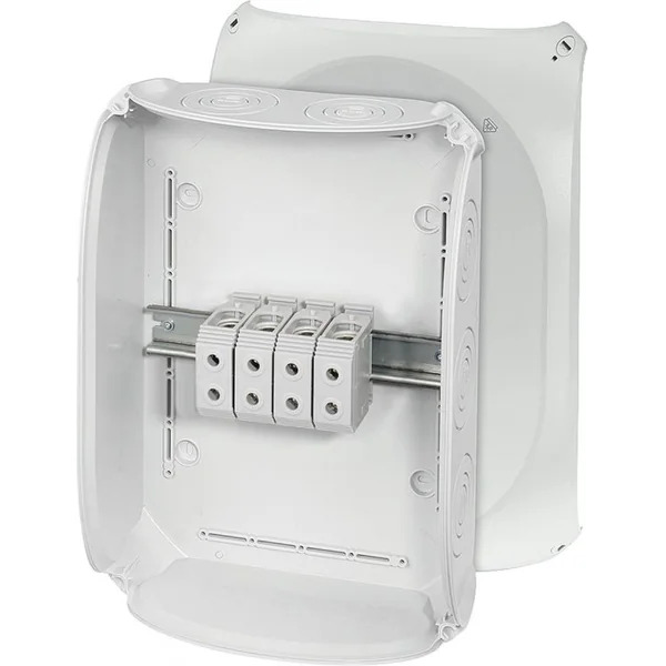 Hensel - Junction box DK 5054 G with 4 pole terminals 50 mm2, grey IP66 - Hensel