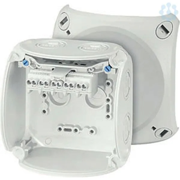 Hensel - Junction box KF 0402 G 104x104x70mm IP66/67 grey with 5x2.5mm² terminal - Hensel