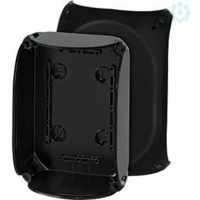 Junction Box Kf 1000 C 180x130x77mm Ip66/67 Black Without Terminals - Hensel
