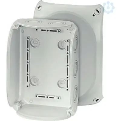 Junction Box Kf 1000 G 180x130x77mm Ip66/67 Grey Without Terminals - Hensel