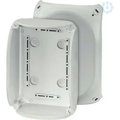 Junction Box Kf 1000 H 180x130x77mm Ip66/67 Grey Without Terminals - Hensel