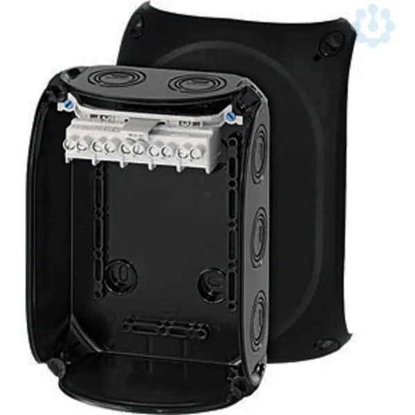 Hensel - Junction box KF 1006 B 180x130x77mm IP66/67 black with 5x6mm² terminal - Hensel