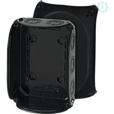 Junction Box Kf 1600 B 210x155x92mm Ip66/67 Black Without Terminals - Hensel