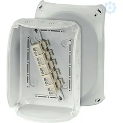 Junction Box Kf 1610 G 210x155x92mm Ip66/67 Grey With 5x10mm² Terminal - Hensel