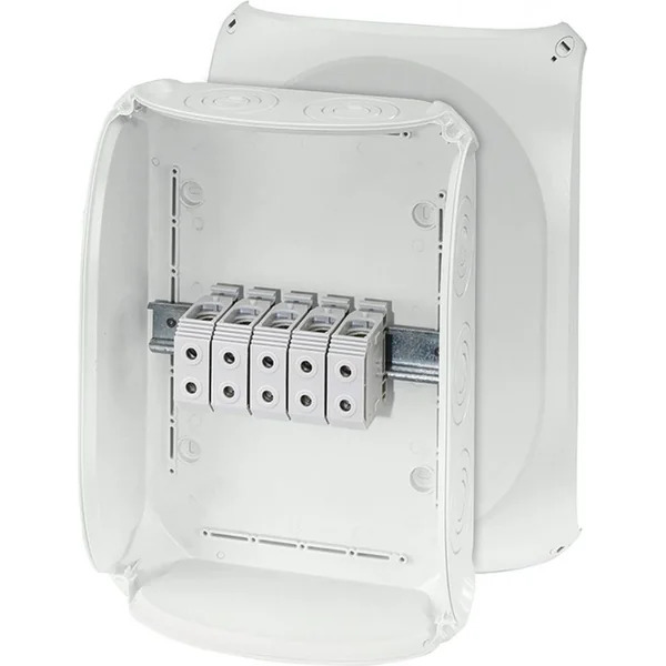 Hensel - Junction box KF 5050 G with 5 pole terminals 50 mm2, grey IP 66/67 - Hensel