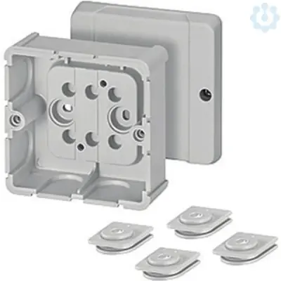 Junction Box Kf 9020 88x88x49mm Ip54 Grey Without Terminals - Hensel