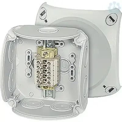 Junction Box Rk 0405 T Ip66 Grey, With 5 Terminal Blocks, Wkm 4/u, 1,5-4 Mm2 - Hensel