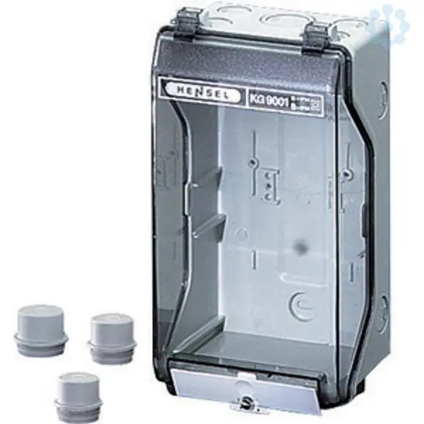 Hensel - Junction box with transparent lid KG 9001 253x136x115mm IP65 - Hensel