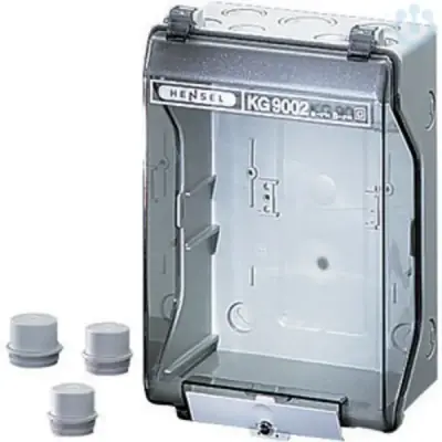Junction Box With Transparent Lid Kg 9002 253x168x115mm Ip65 - Hensel