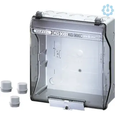 Junction Box With Transparent Lid Kg 9003 253x217x115mm Ip65 - Hensel