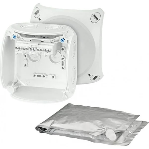 Hensel - Waterproof junction box WP 0402 G with 5 pole terminals 2,5 mm2, grey IP68 - Hensel