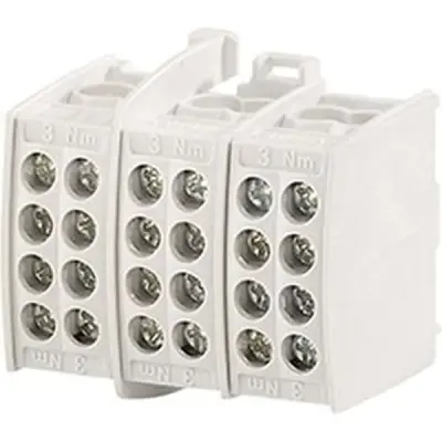 Hensel - Main line branch terminal as a connecting terminal, 1,5-25 mm², Cu. For assembly on DIN rail. - 1