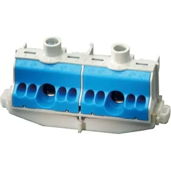 Hensel - FIXCONNECT terminal 2 x 25 mm², 8 x 4 mm², Cu for assembly on DIN rail. - 1