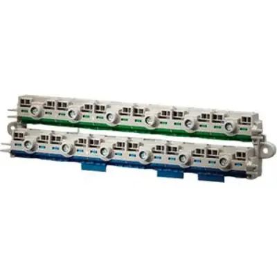 Hensel - KV PE and N terminals for small-type distribution board with 12 modules per row and KV empty closure. FIXCONNECT plug-in terminal technology. N separable, up to 4 different potentials. - 1