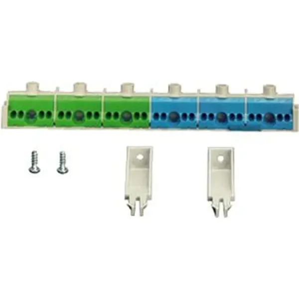 Hensel - PE and N terminal per PE/N 3 x 25 mm², 12 x 4 mm² for ENYSTAR enclosure. FIXCONNECT plug-in terminal technology for copper conductors. N separable, up to 2 different potentials. - 1